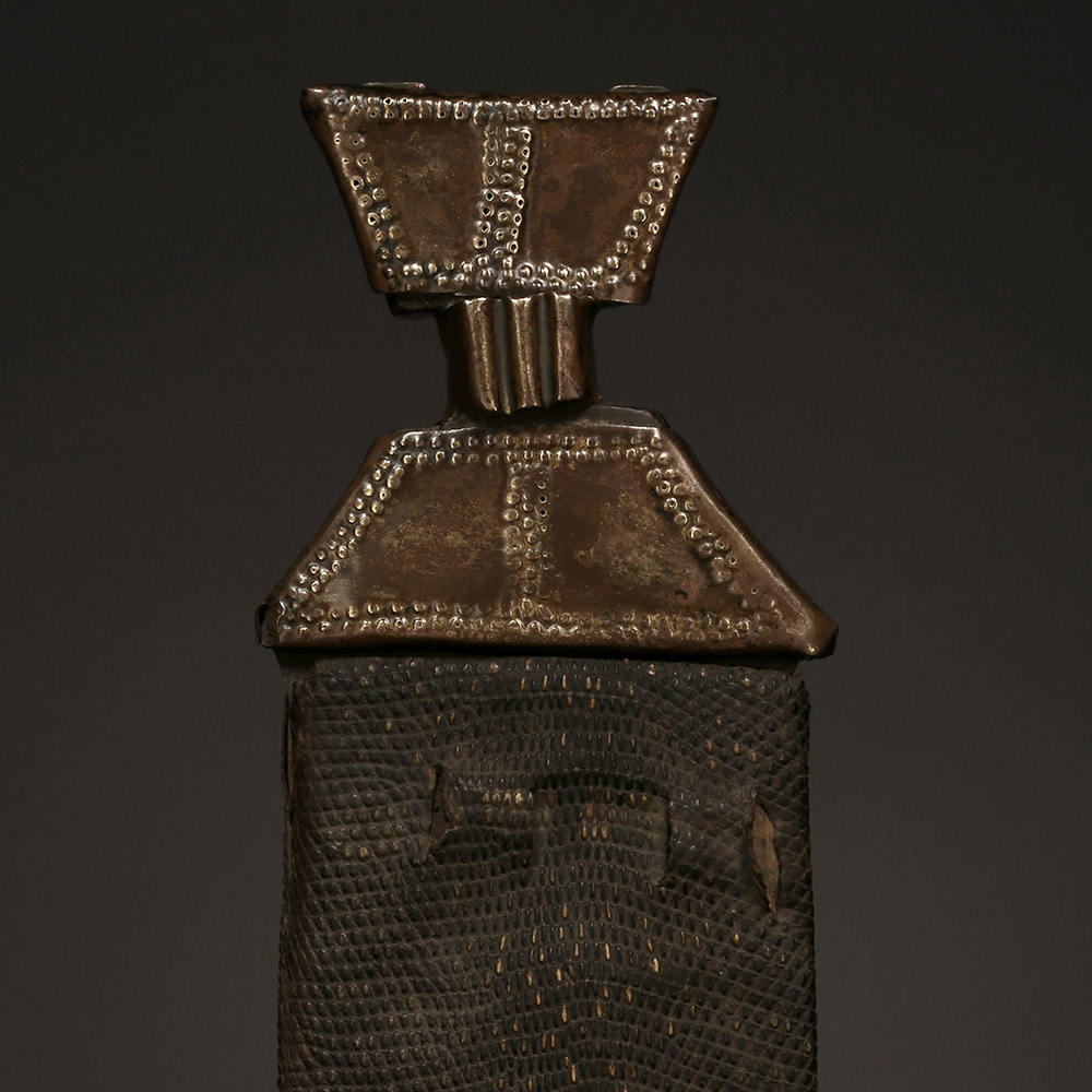 Brass-Plated Dagger with Sheath, Fang, Gabon