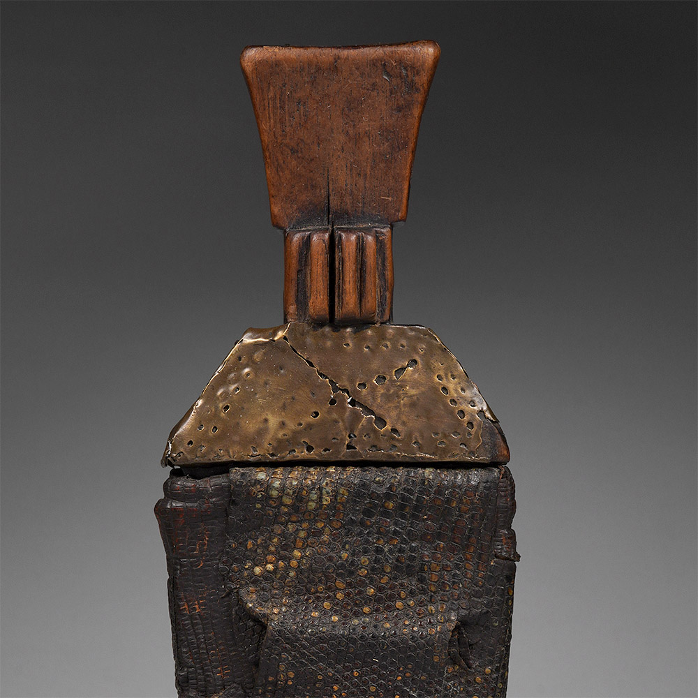 Brass-Plated Dagger with Sheath Fang, Gabon