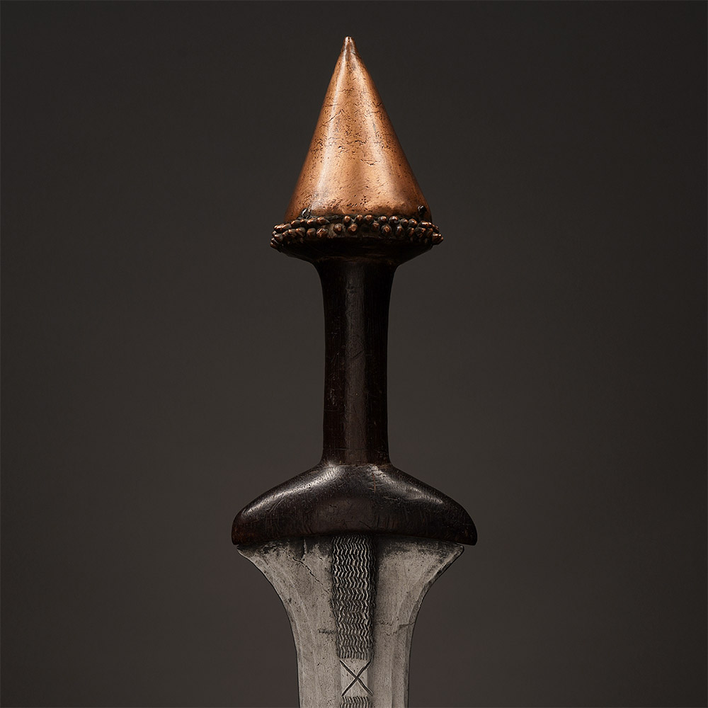 Short Sword with Copper Cone, Tetela, DR Congo