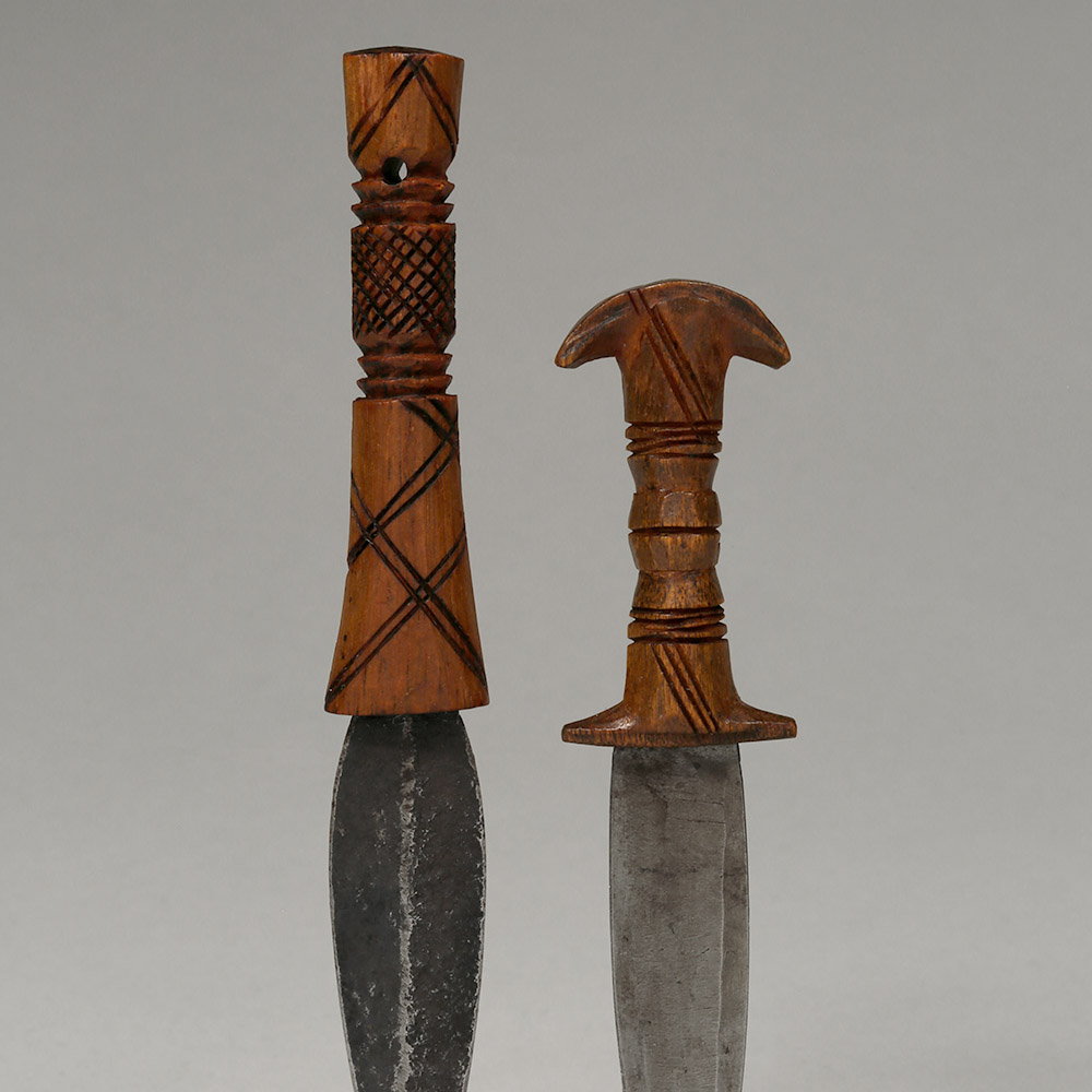 Two Miniature Daggers, Lugbara, Uganda