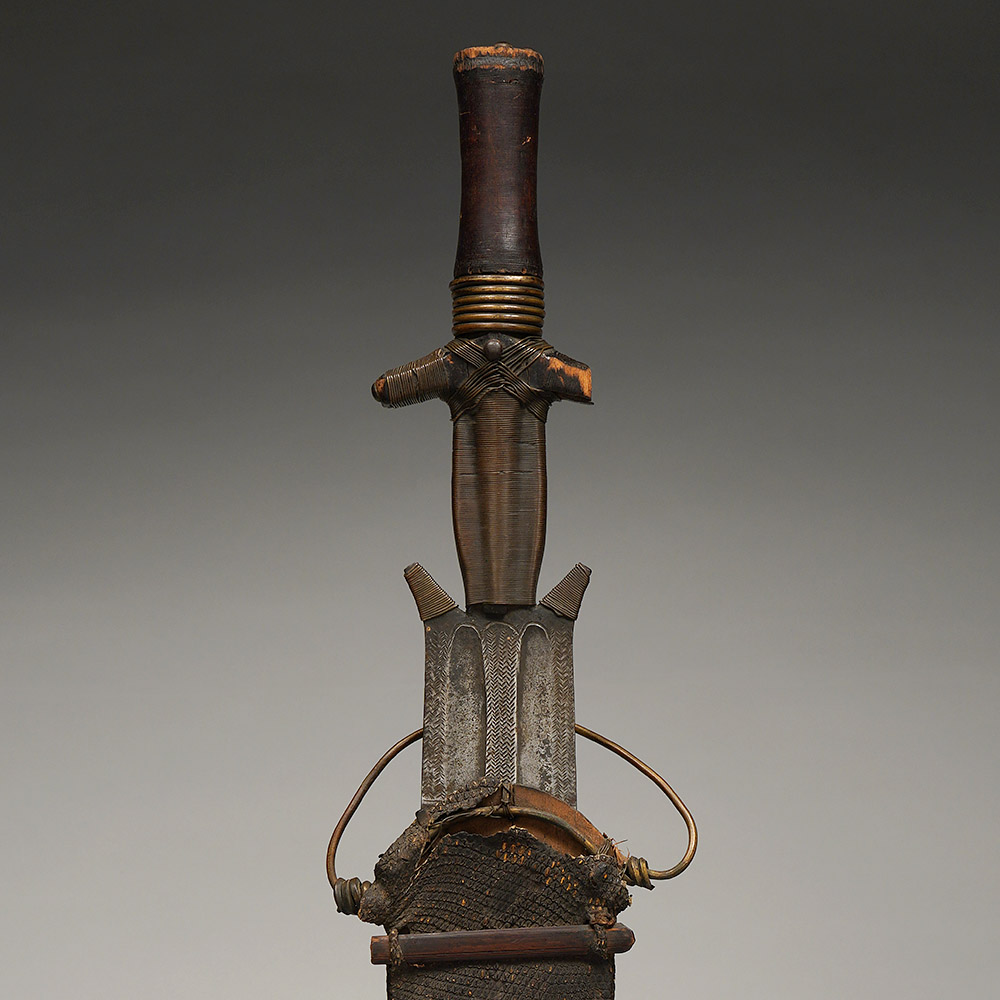 Short Sword with Scabbard, ntsakh or fa Fang, Gabon / Equatorial Guinea / Cameroon