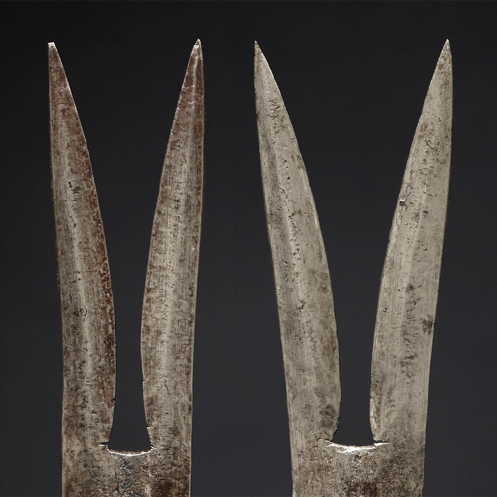 Pair of Double Blades, Banda / Ngambaye, Southeastern Chad / Northwestern Central African Republic (Ubangi-Shari Region)
