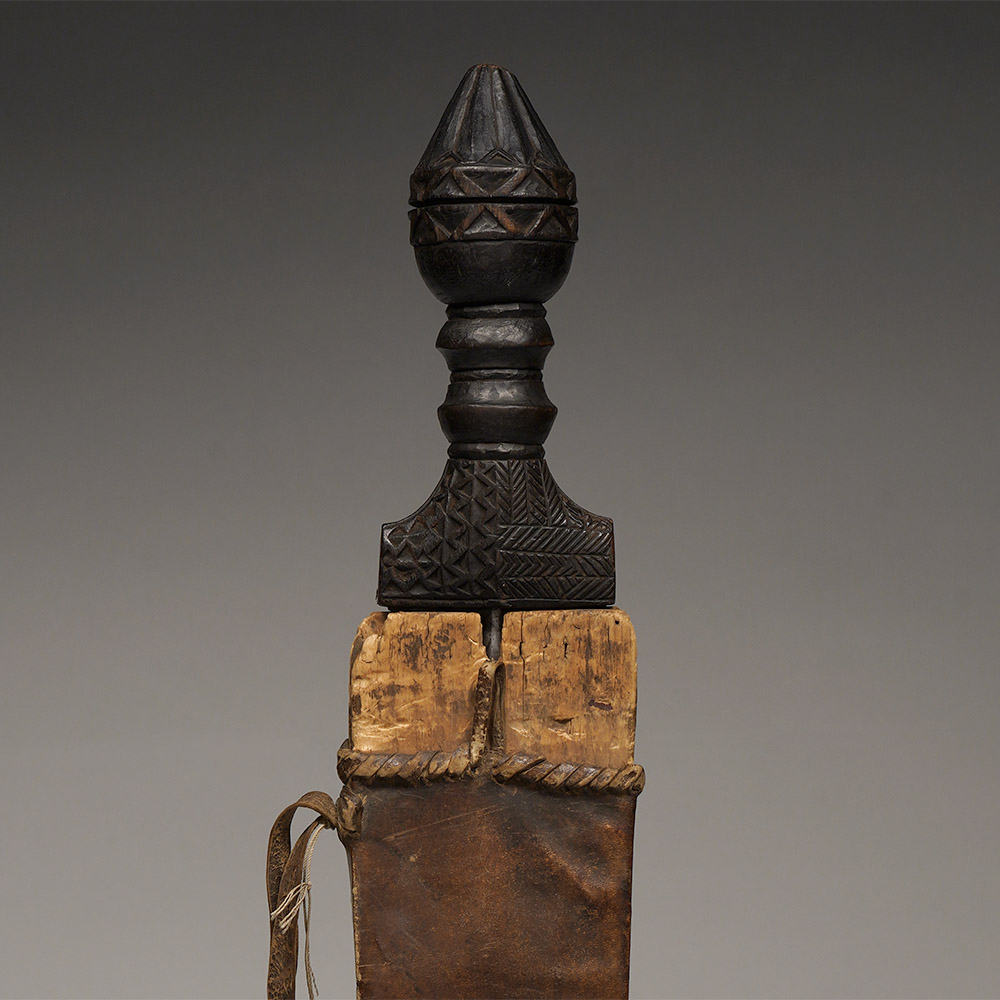Yaure Short Sword with Scabbard, Ivory Coast