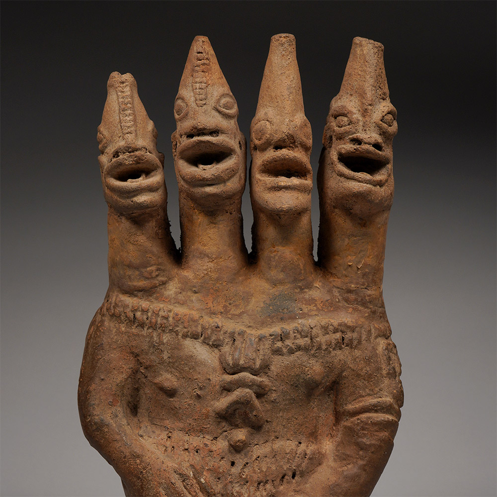 Figure with Four Janus Heads, Koma-Bulsa, Ghana
