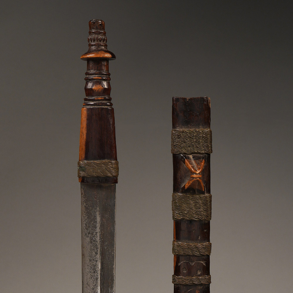 Ceremonial Dagger in Sheath, bakatwa Shona, Zimbabwe