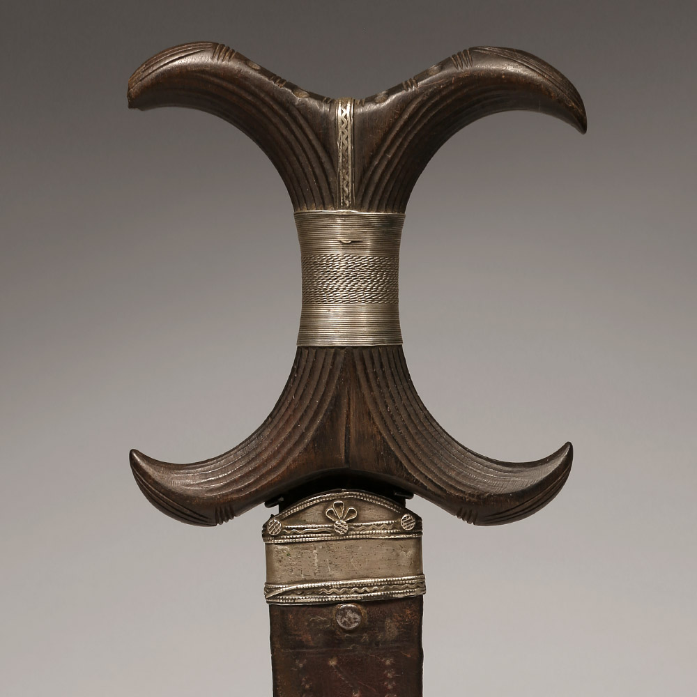 Asymmetrical Dagger in Sheath, Beja / Hadendoa, Eritrea / Sudan