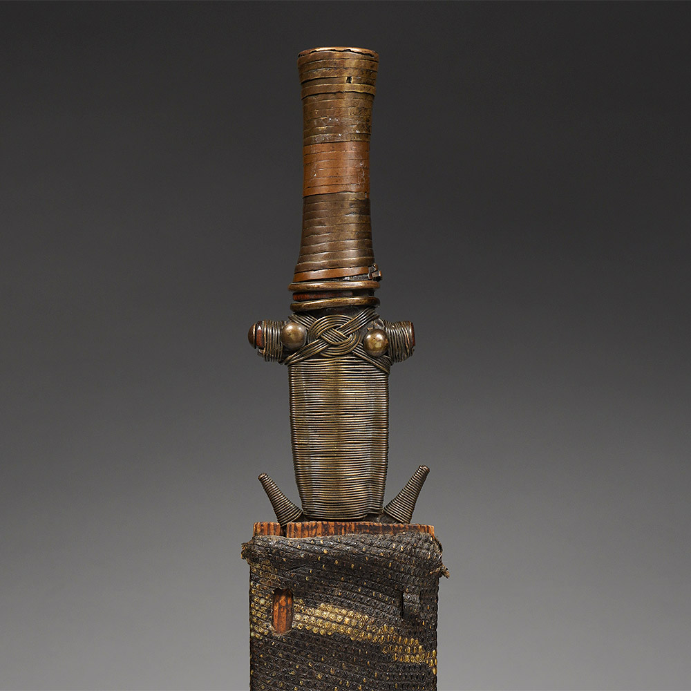 Short Sword with Sheath, ntsakh or fa Fang, Gabon / Equatorial Guinea / Cameroon