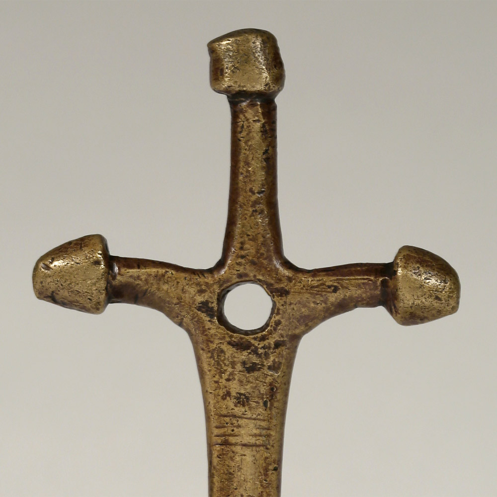 Bronze Dagger Handle, Tuareg, West Africa