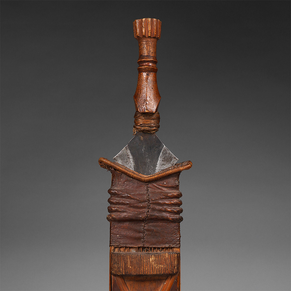 Mpuku Short Sword in Sheath Salampasu, D.R. Congo